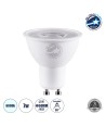 GLOBOSTAR® BEAMO 60117 Σποτ GU10 MR16 LED 7W 770lm 38° AC 220-240V IP20 Ψυχρό Λευκό 6000K- Bridgelux SMD Chip - Μ5 x Π5 x Υ5.2cm - 3 Χρόνια Εγγύηση